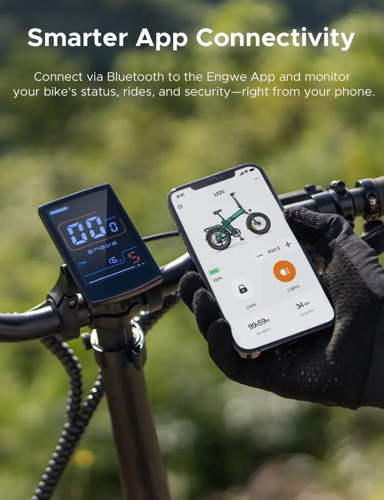 ENGWE EP-2 BOOST 3.0 250W 120km Bicicleta urbana elétrica dobrável 7/7