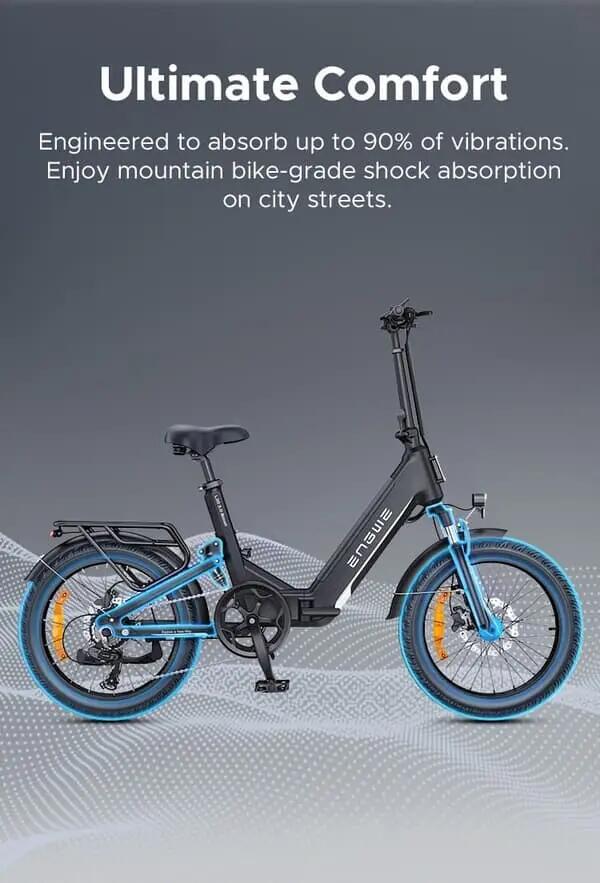 ENGWE L20 3.0 BOOST 250W 135km Bici da città elettrica pieghevole 5/7