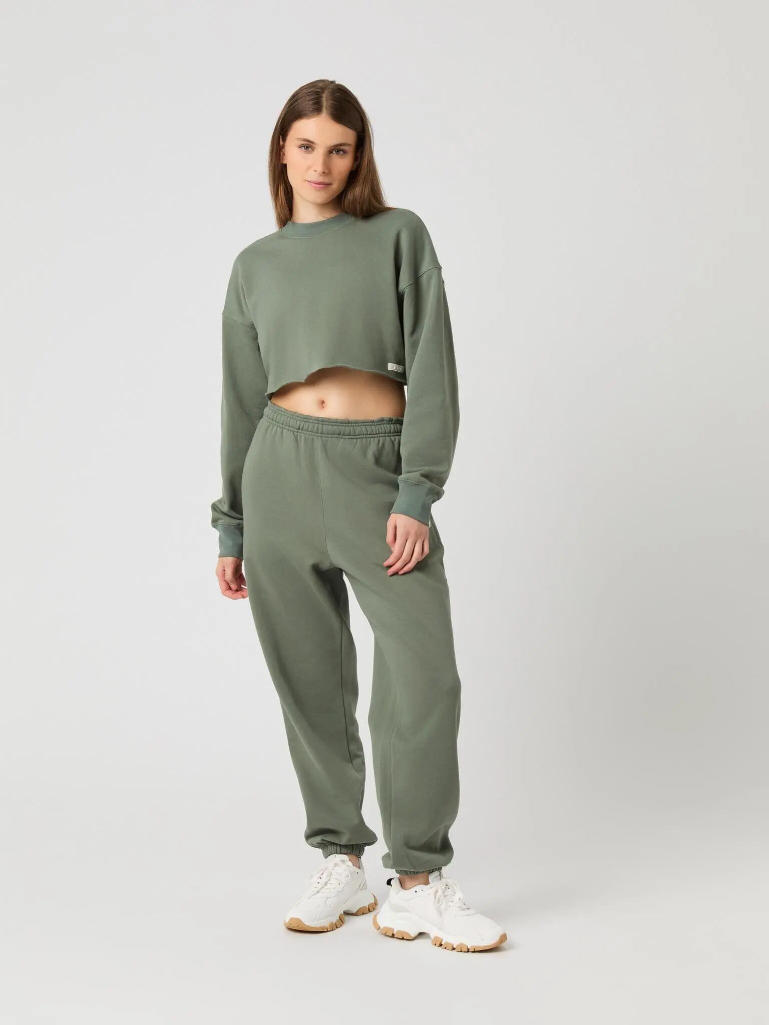 bjorn_borg STUDIO OVERSIZED CROPPED SWEATSHIRT em AGAVE GREEN 3/5
