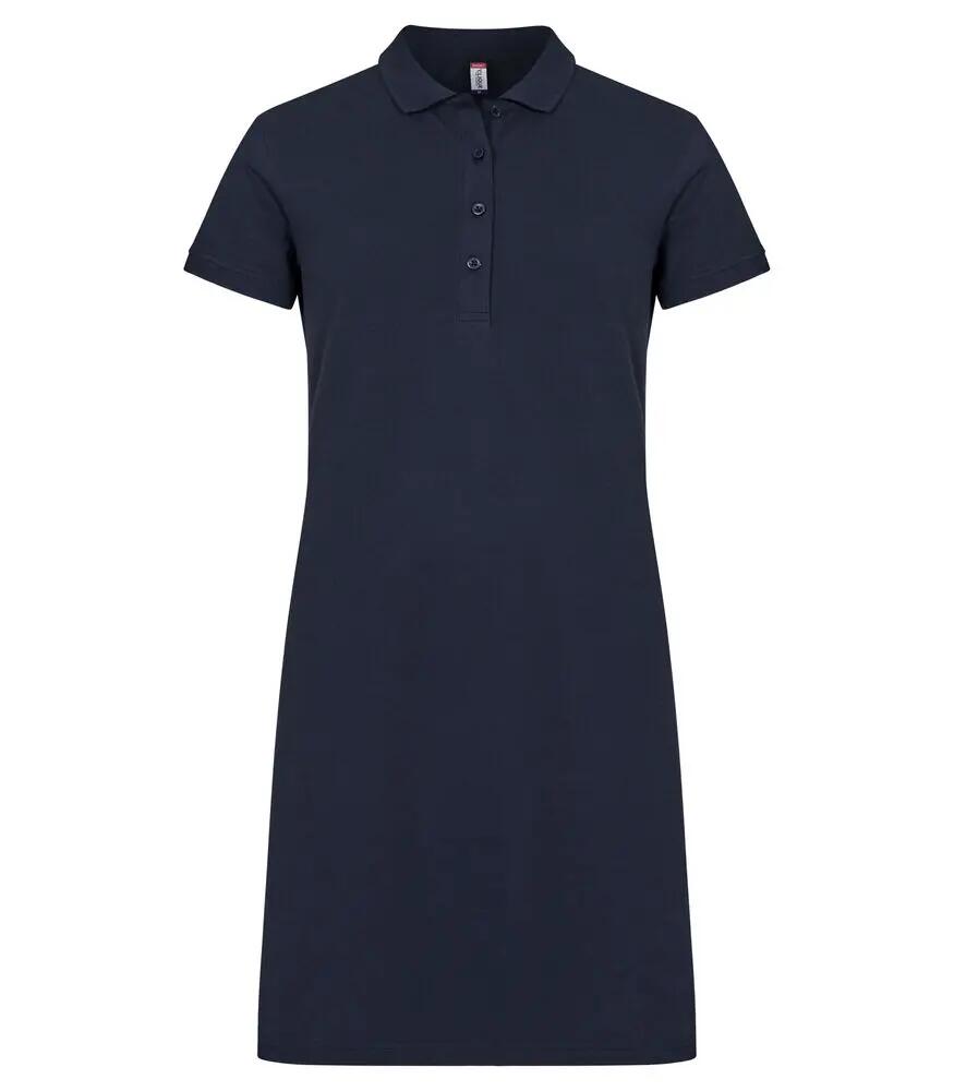 clique polo-jurk Marietta van 100% katoen – Dark Navy 1/4