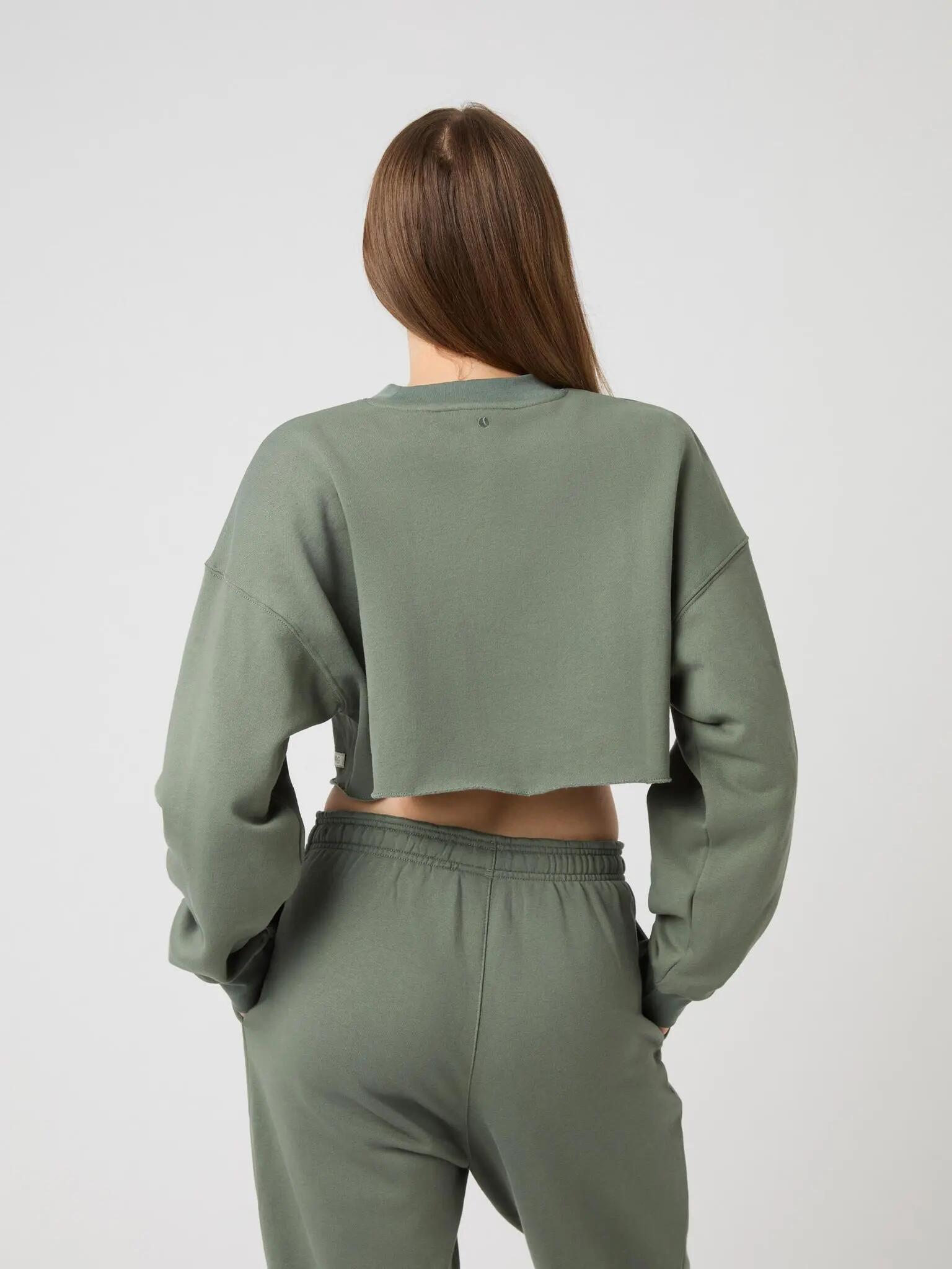 bjorn_borg STUDIO OVERSIZED CROPPED SWEATSHIRT em AGAVE GREEN 2/5