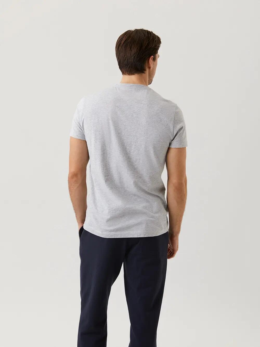 bjorn_borg CENTRE T-SHIRT heren LIGHT GREY MELANGE 2/4