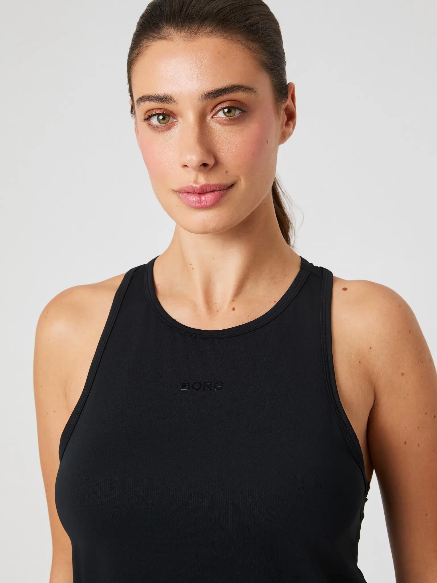 bjorn_borg BORG SPORTS TANK TOP in poliestere riciclato – BLACK BEAUTY 5/5