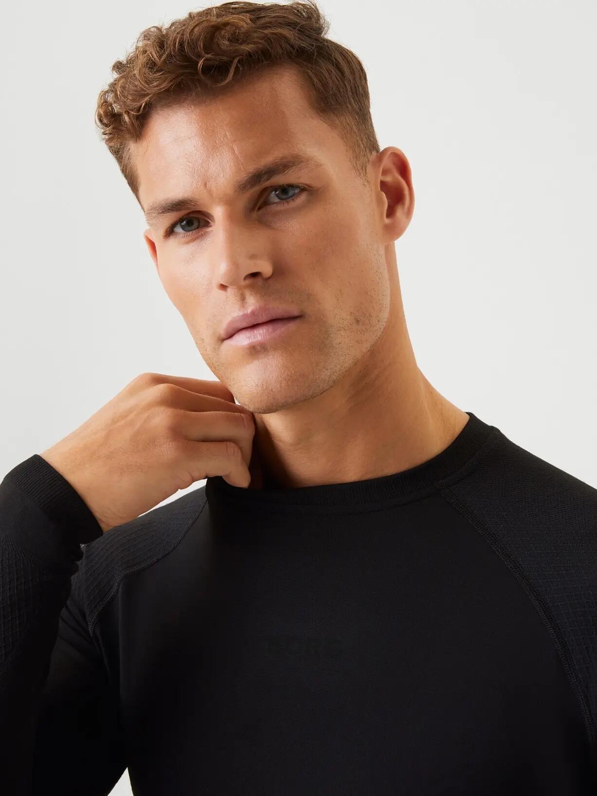 bjorn_borg BORG RUNNING SEAMLESS LS T-SHIRT Zwart 4/5