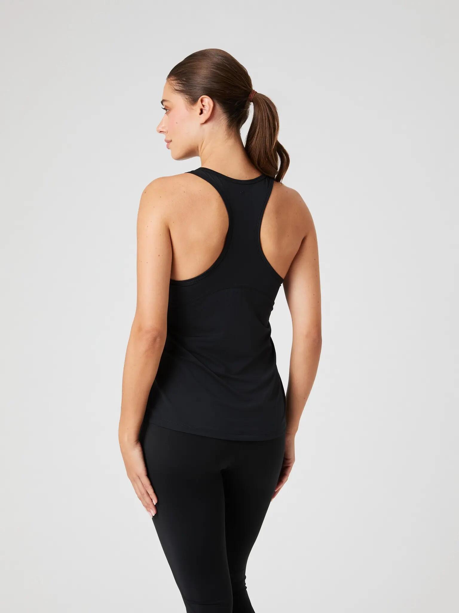 bjorn_borg BORG SPORTS TANK TOP in poliestere riciclato – BLACK BEAUTY 2/5