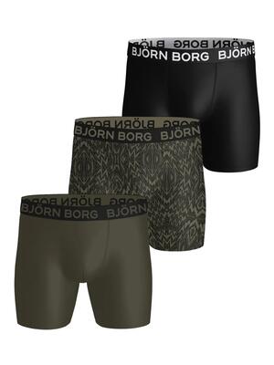 Bjorn_borg sports microvezel boxer 3-pack van gerecycled polyester