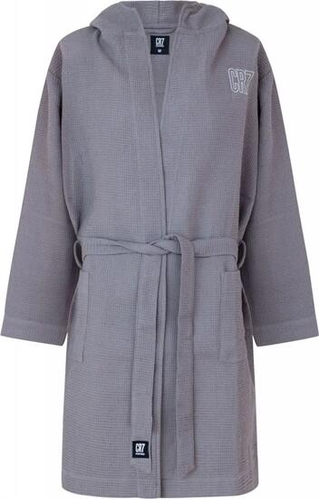 cr7 Peignoir Waffle à capuche en coton-polyester
