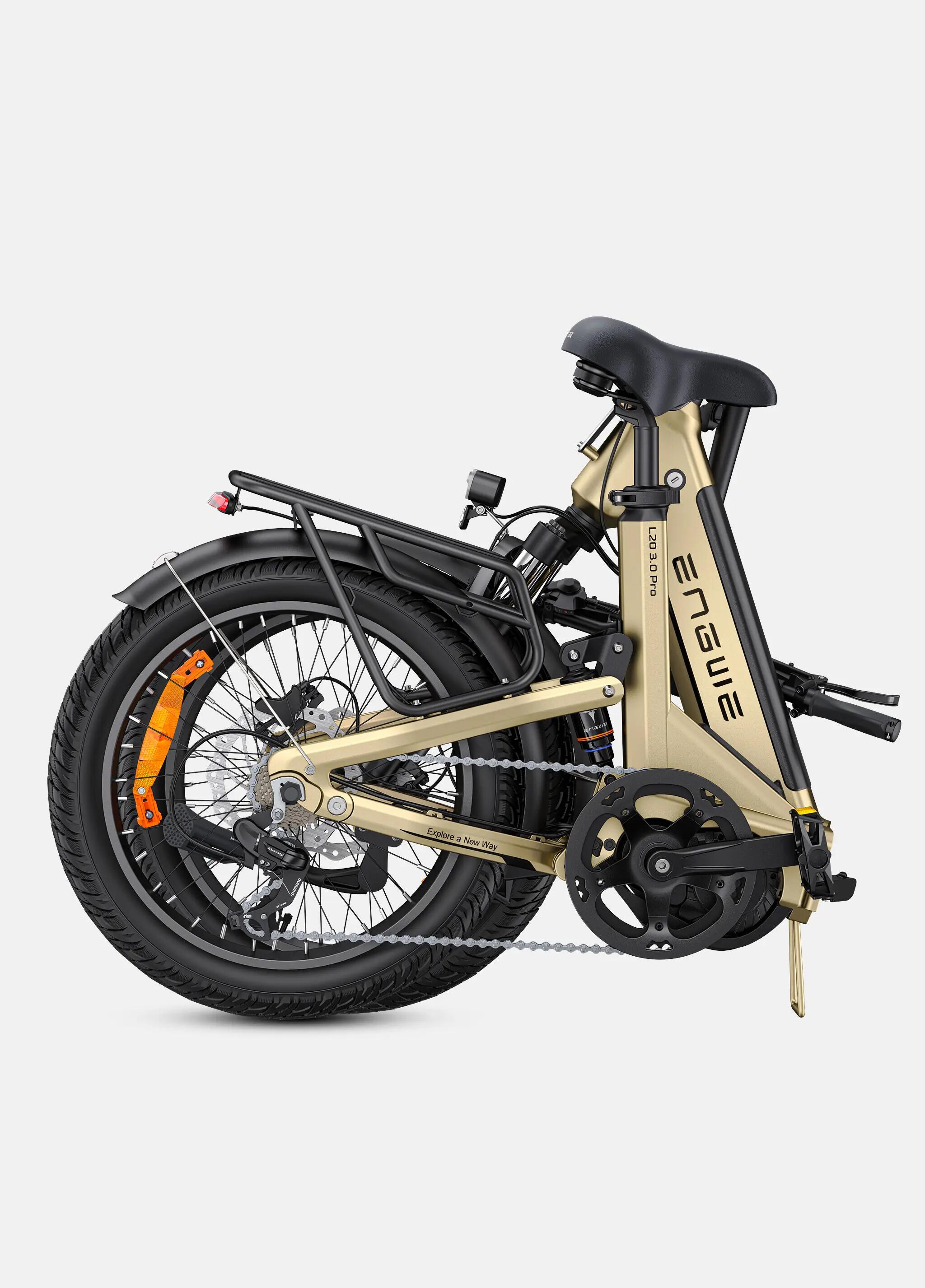 ENGWE L20 3.0 PRO 250W 160km Bicicleta urbana elétrica dobrável 6/8