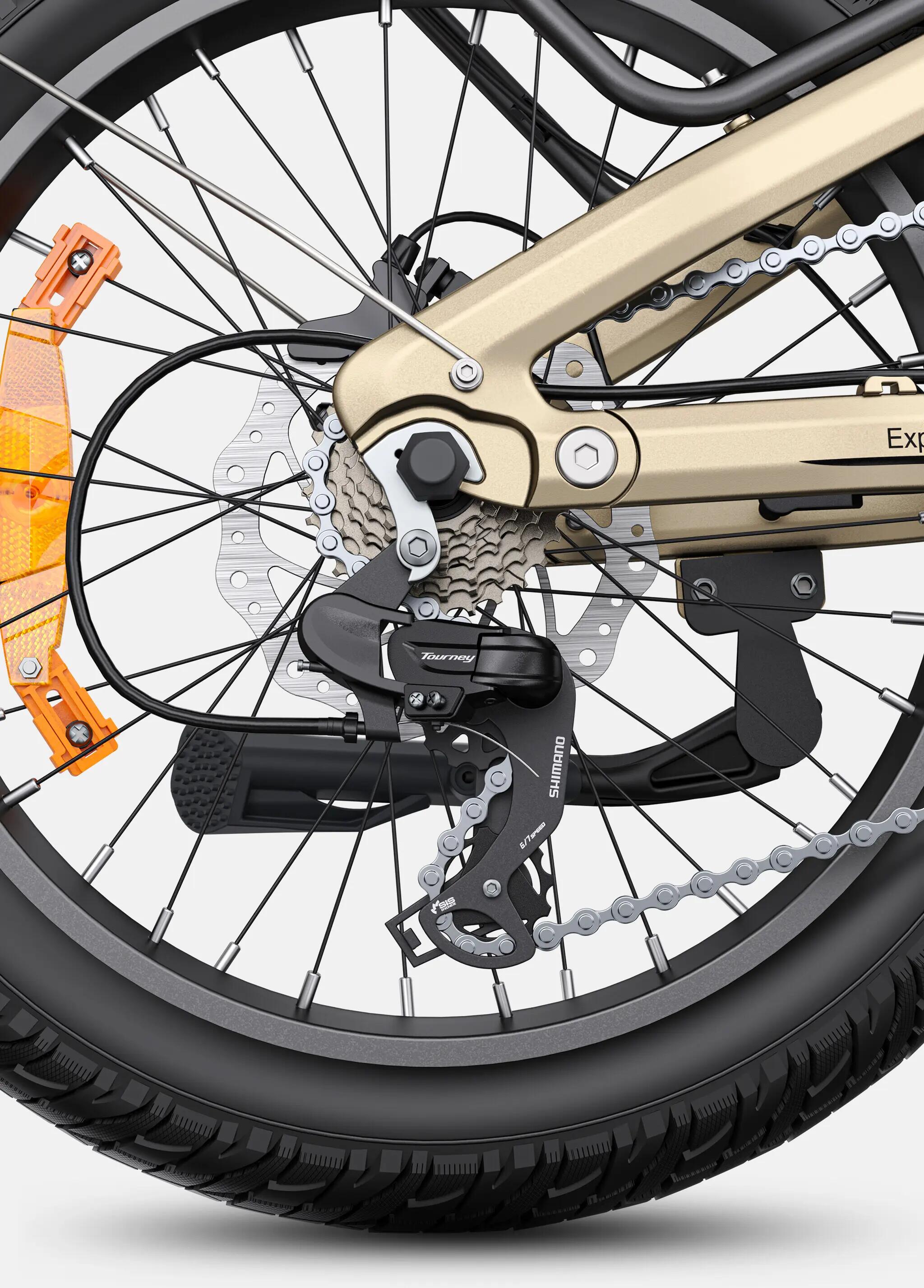 ENGWE L20 3.0 PRO 250W 160km Bicicleta urbana elétrica dobrável 5/8