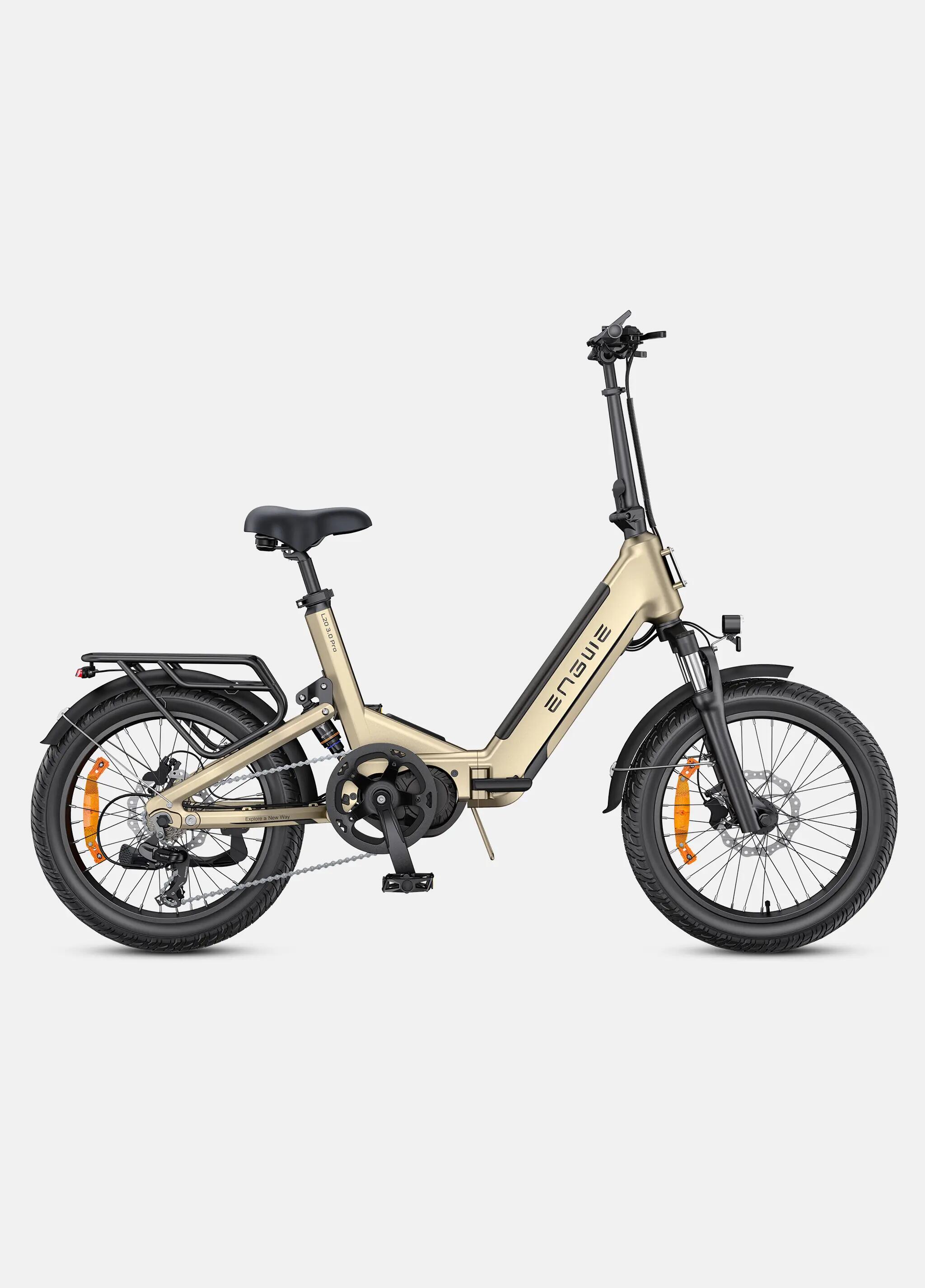 ENGWE L20 3.0 PRO 250W 160km Bicicleta urbana elétrica dobrável 3/8