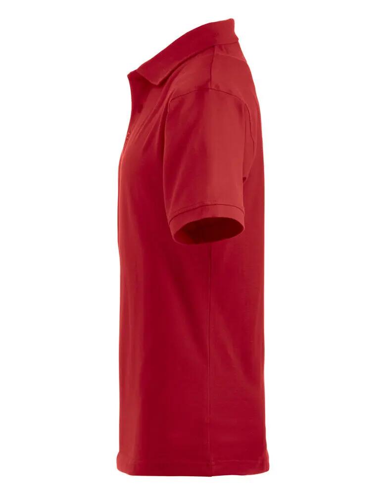 clique polo Lincoln in cotone pettinato – piqué, rosso 3/4