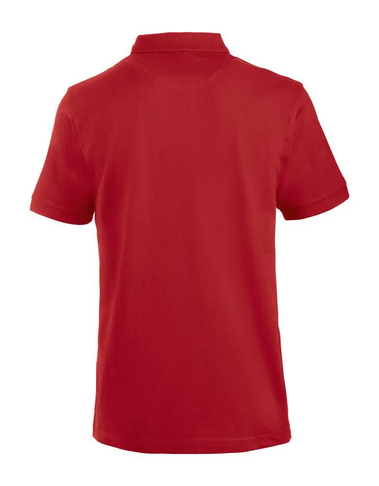 clique polo Lincoln in cotone pettinato – piqué, rosso 2/4