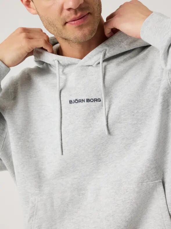 bjorn_borg BORG CLASSIC HOODIE heren – ULTRA LIGHT GREY MELANGE 5/5