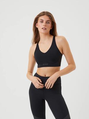 Bjorn_borg borg mid v support sports bra — odyssey gray