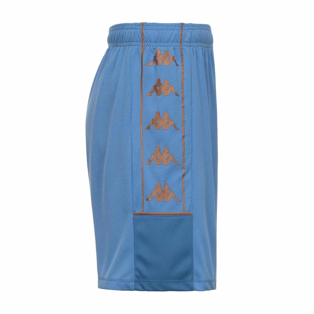 Short de football garçon Miondo bleu 2/4