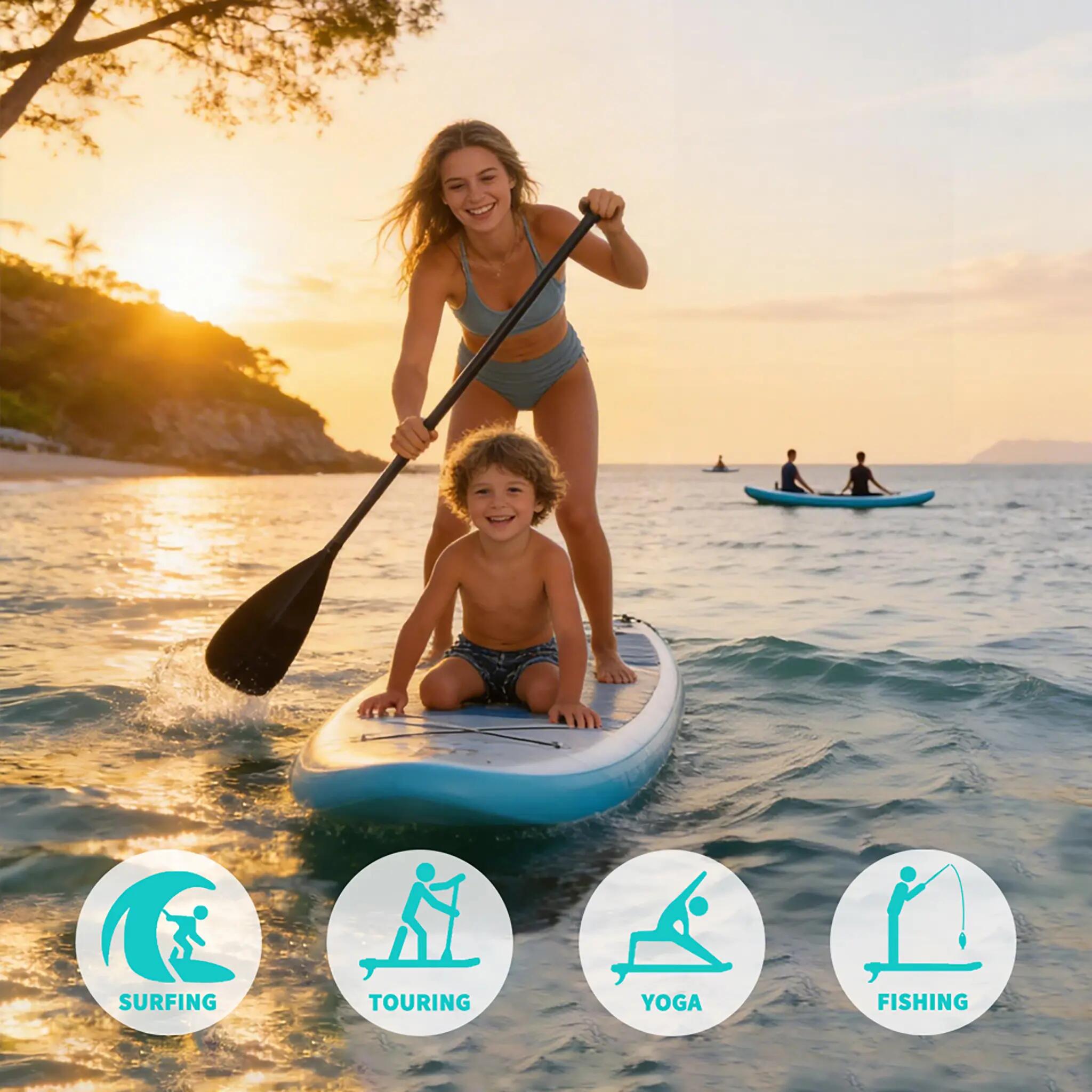 SUP Board Wide Stable Max 165kg+ 335x84x15cm SUPFW58B 5/6