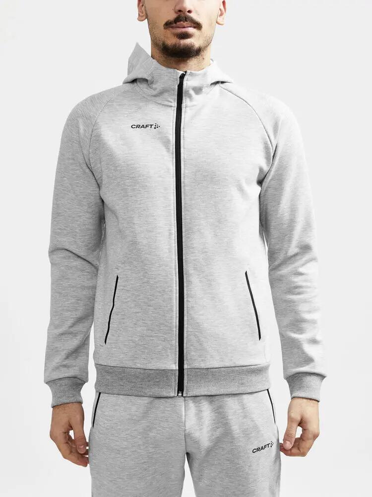 craft Felpa con cappuccio CORE Soul Full Zip Hood M – Grey Melange 2/4