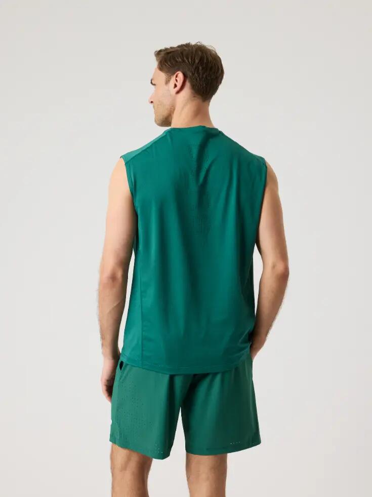 bjorn_borg ACE MESH PANEL TANK POSY GREEN 2/5