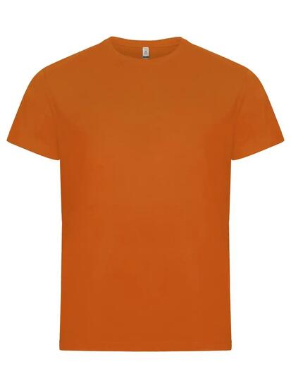 clique Classic OC-T heren T-shirt 100% biologisch katoen – oranje