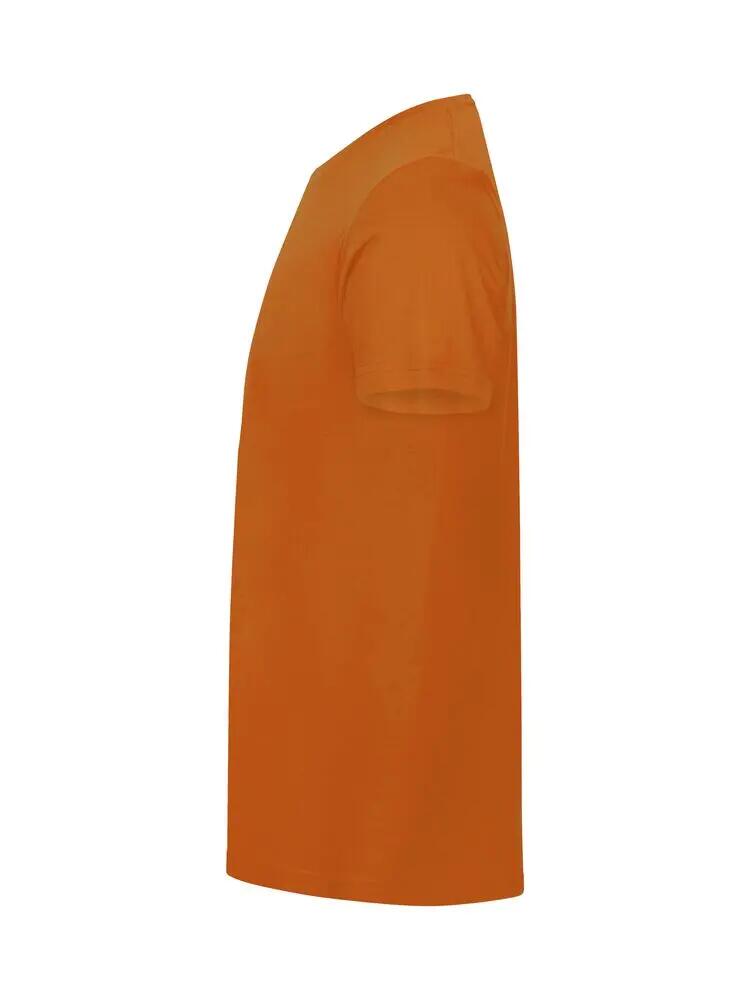 clique Classic OC-T heren T-shirt 100% biologisch katoen – oranje 4/4