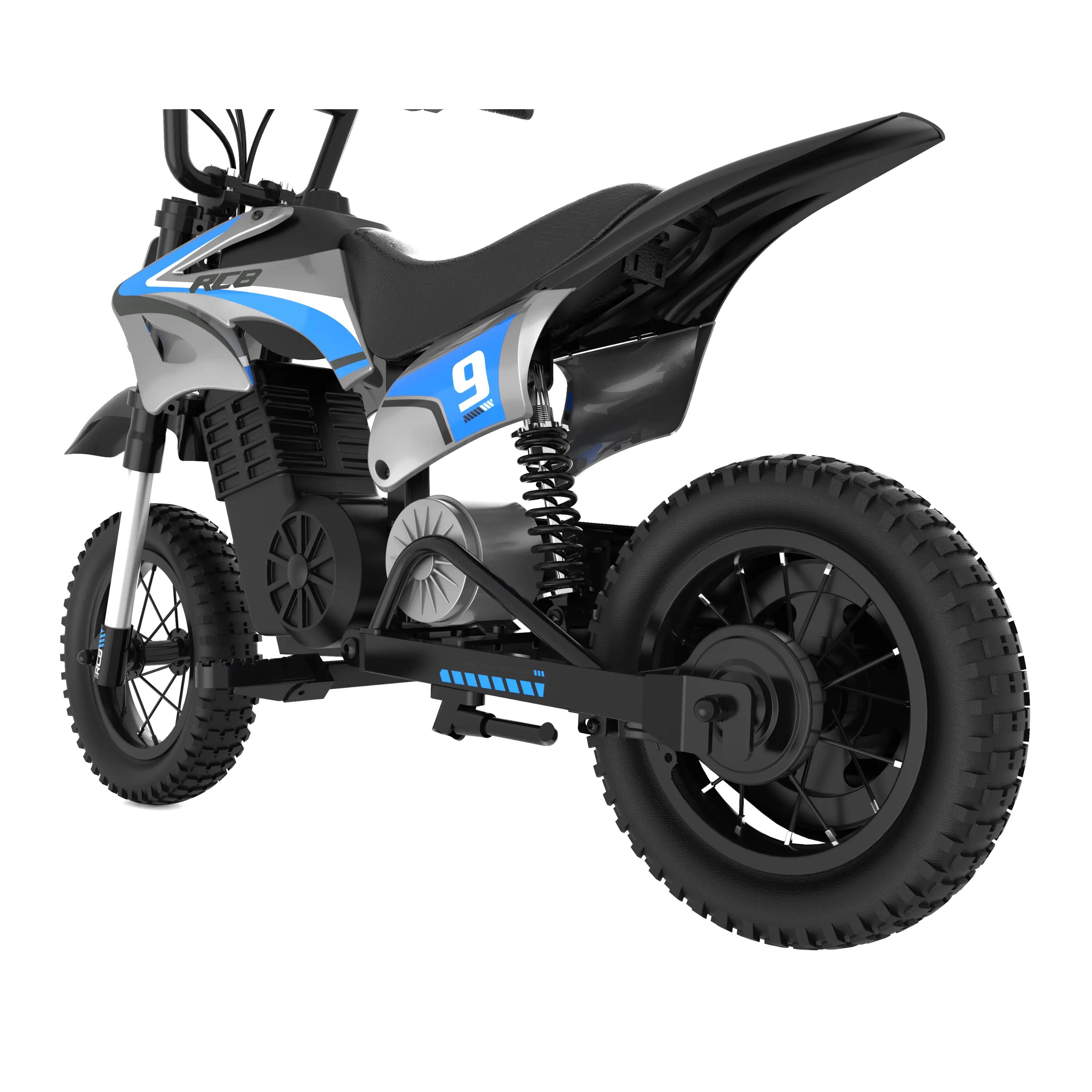Moto cross elétrica infantil R9X, 3 marchas, motor 300W, pneus 12" 4/6