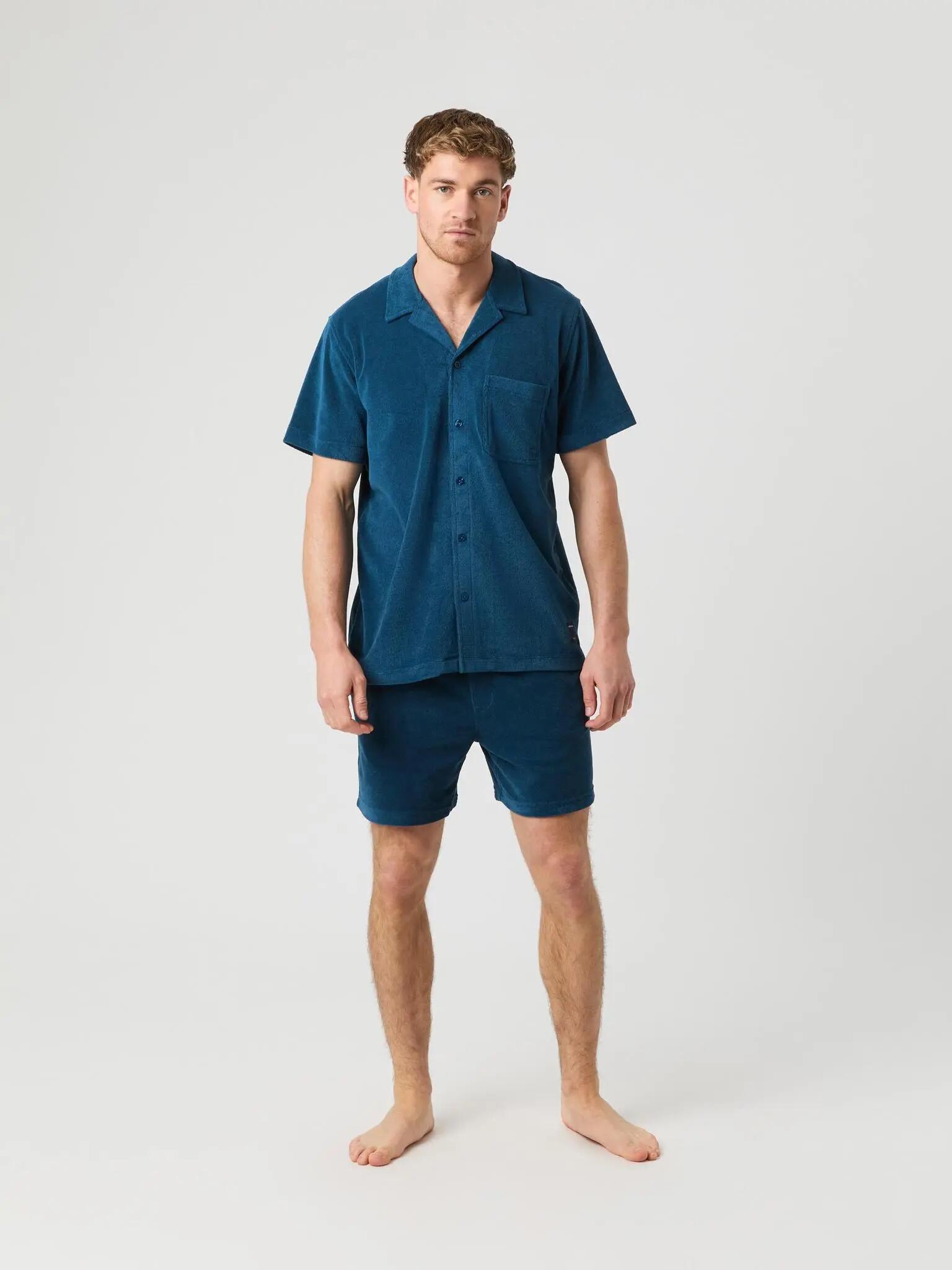 bjorn_borg BORG TOWELING POOL SHIRT GIBRALTAR SEA 3/5