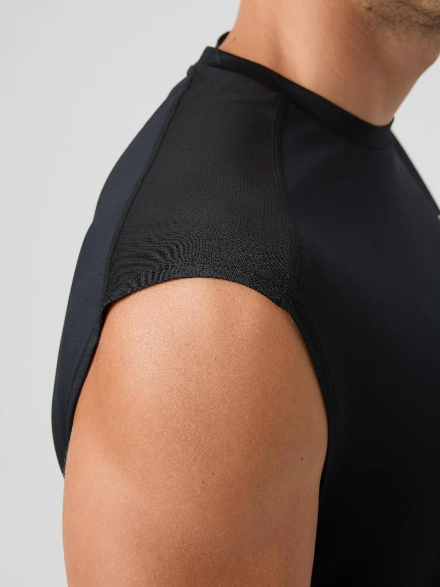 bjorn_borg ACE MESH PANEL TANK en polyester recyclé - BLACK BEAUTY 5/5