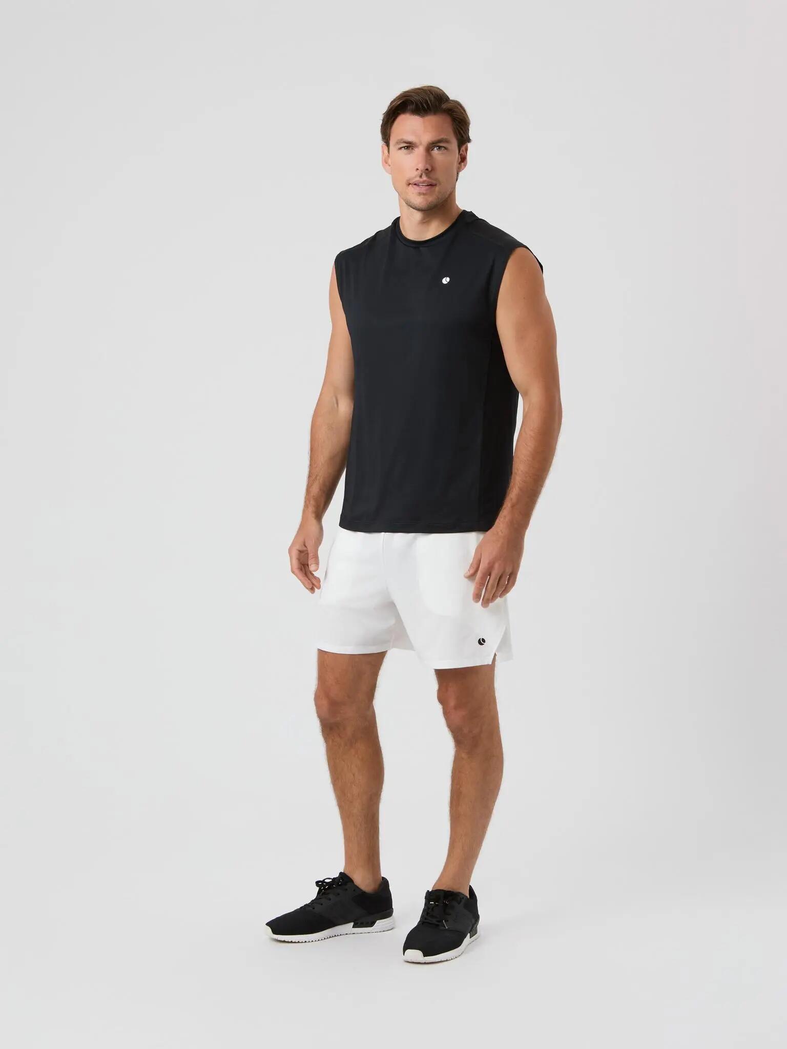 bjorn_borg ACE MESH PANEL TANK en polyester recyclé - BLACK BEAUTY 3/5