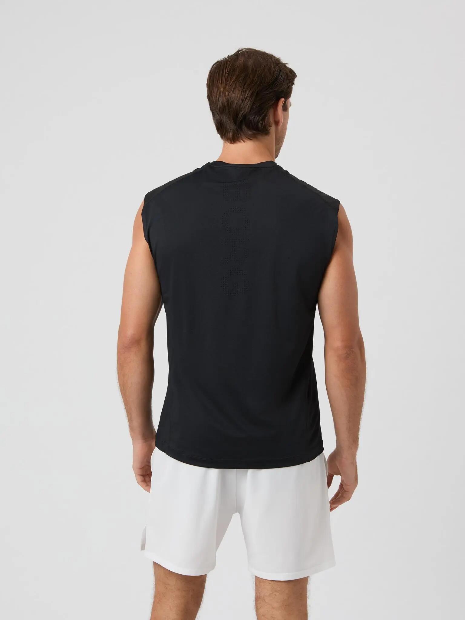 bjorn_borg ACE MESH PANEL TANK en polyester recyclé - BLACK BEAUTY 2/5