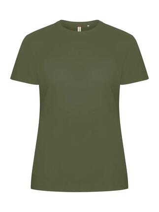 clique Basic-T Women - Slim Fit Damen-T-Shirt aus Baumwolle, olive green