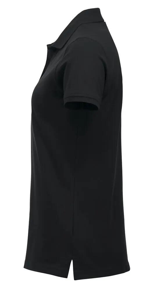 clique Classic Marion S/S Polo donna – Vestibilità moderna, 100% cotone (nero) 3/4