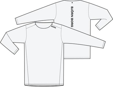 bjorn_borg BORG FEATHER LONG SLEEVE T-SHIRT en polyester recyclé