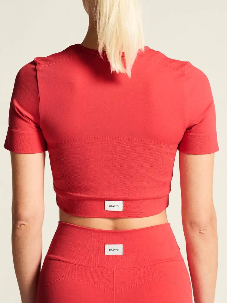 craft Collective Seamless Cropped SS Top W – nahtloses Cropped-Top – Poppy 7/7