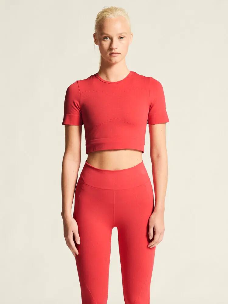 craft Collective Seamless Cropped SS Top W – nahtloses Cropped-Top – Poppy 5/7