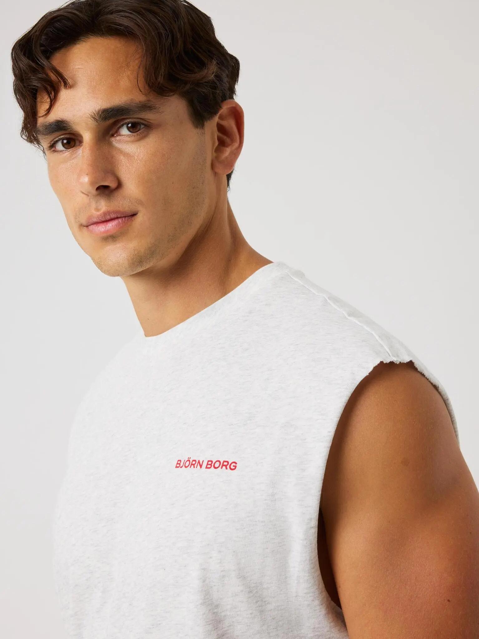bjorn_borg BORG GYM SLEEVELESS T-SHIRT en poliéster reciclado – ULTRA LIGHT 4/5