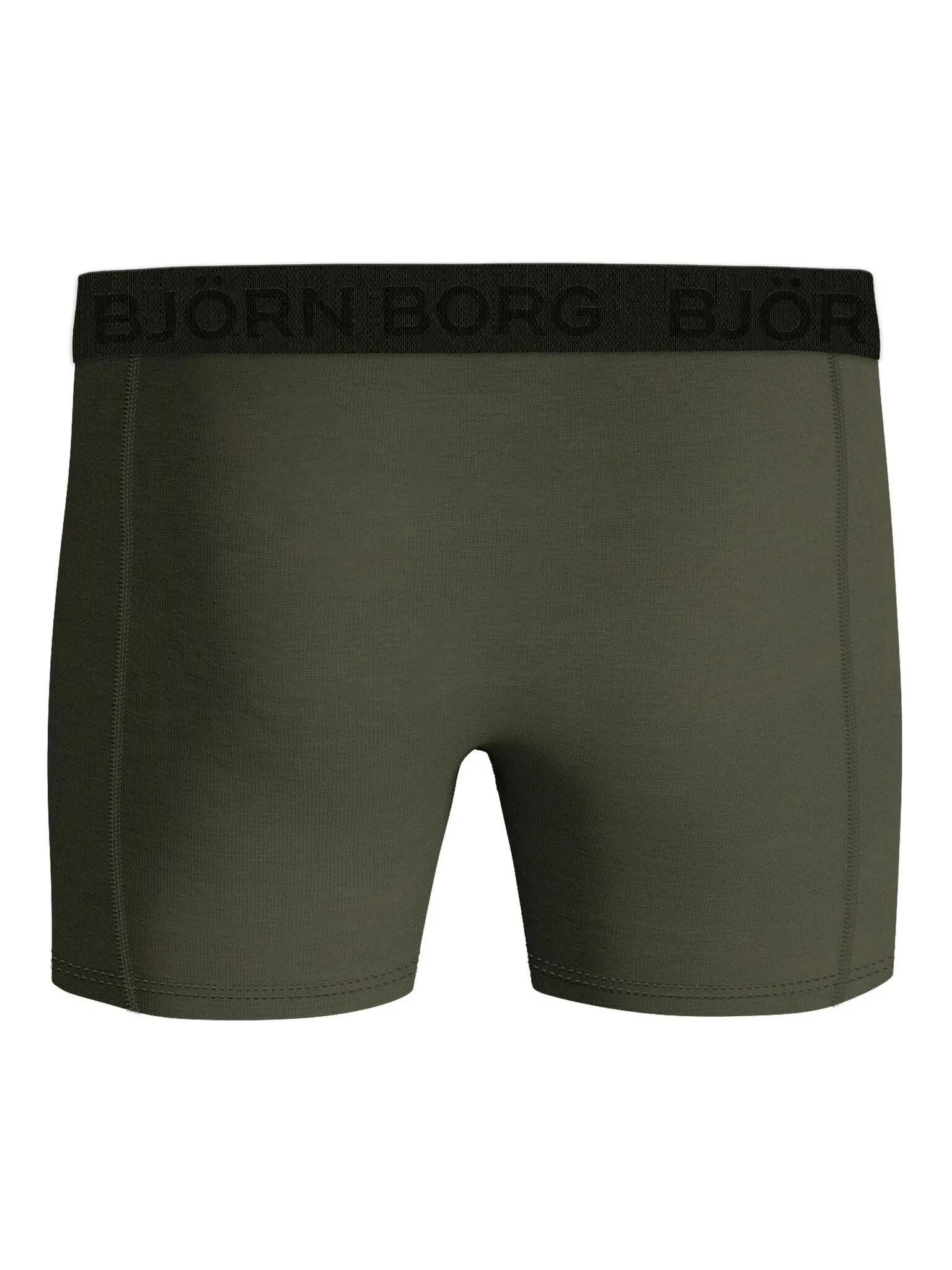 bjorn_borg COTTON STRETCH BOXER 1p - OLIVE NIGHT 2/2