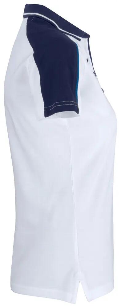 clique Pittsford Women Polo em 100% algodão branco 4/4