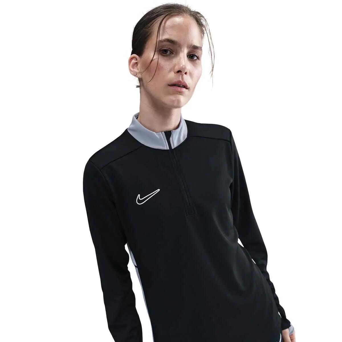 Nike Academy trainingsshirt zwart/grijs/wit 3/4