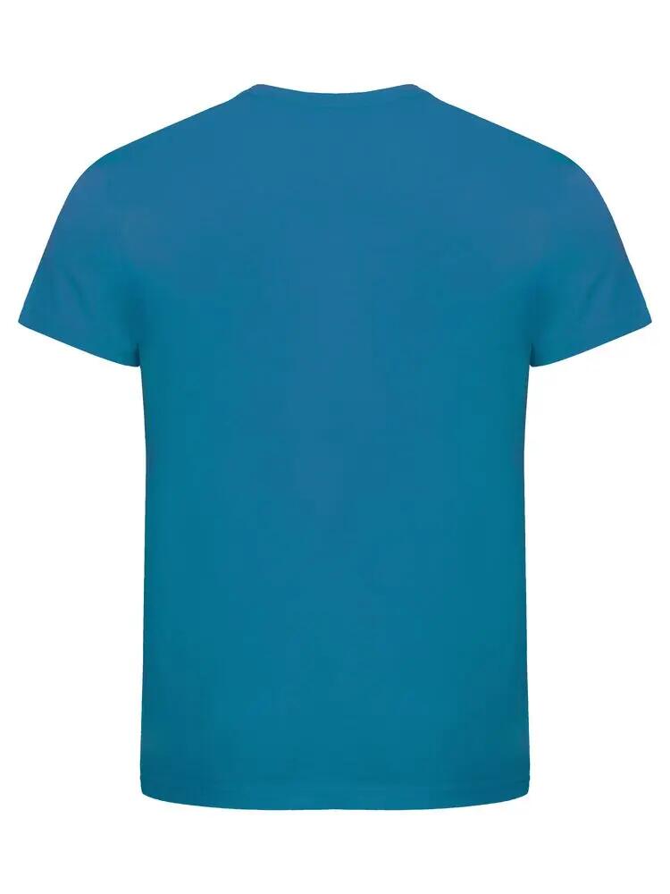 clique Classic OC-T heren T-shirt 100% biologisch katoen turquoise 2/4
