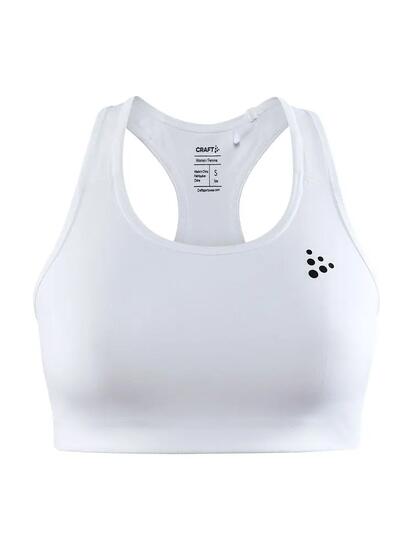 craft Training Bra Classic — Brassière de sport blanche, maintien léger à moyen
