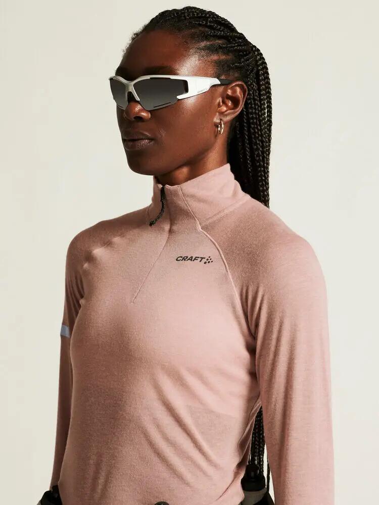 craft Wool LS Tee W – t-shirt manga comprida em lã merino e poliéster reciclado 3/7