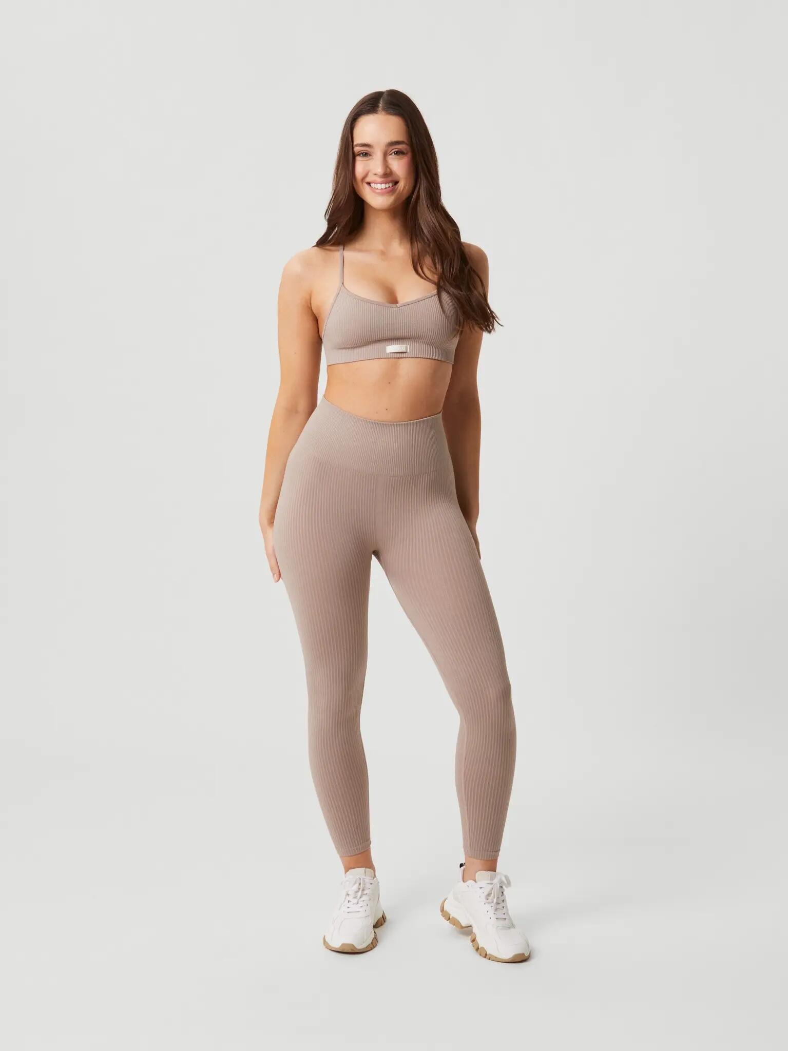 bjorn_borg STUDIO SEAMLESS RIBBED STRAP BRA - ETHEREA 3/4