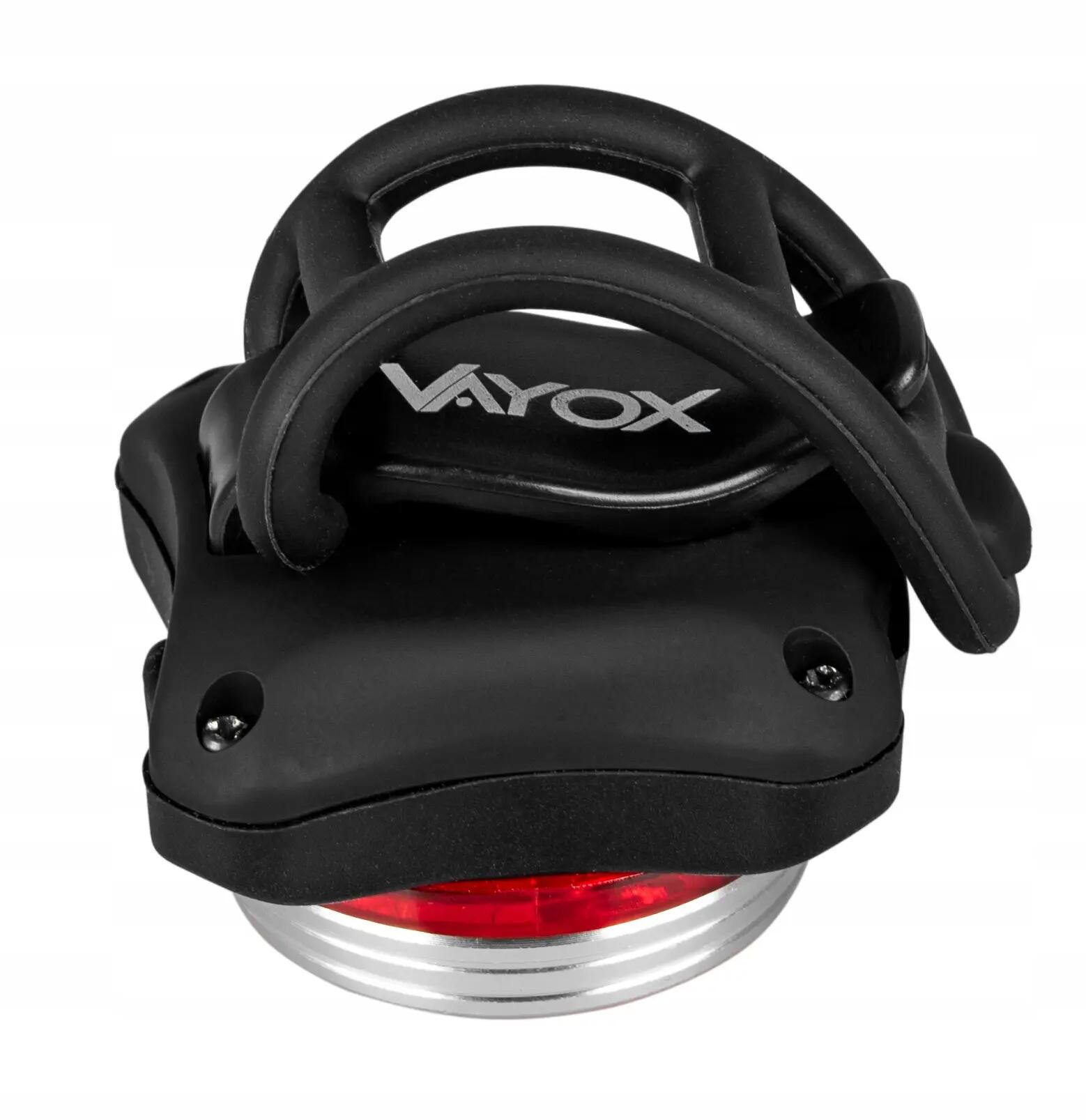 Lampka rowerowa tylna Vayox VA0117 czerwona akumulatorowa USB 9/14