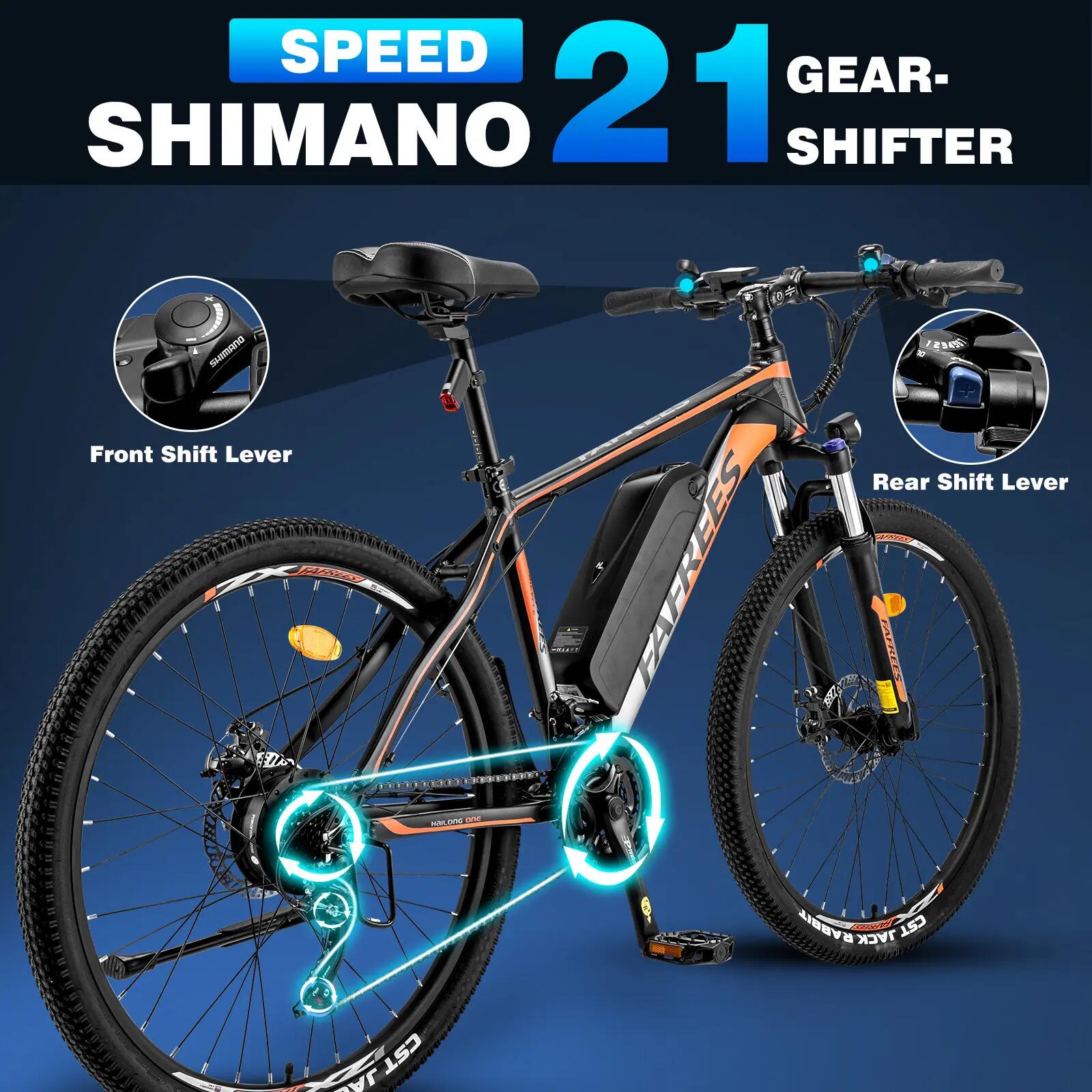 Bicicleta elétrica FAFREES 26 Hailong One, bateria 36V 13,5Ah, pneus 26" 9/11