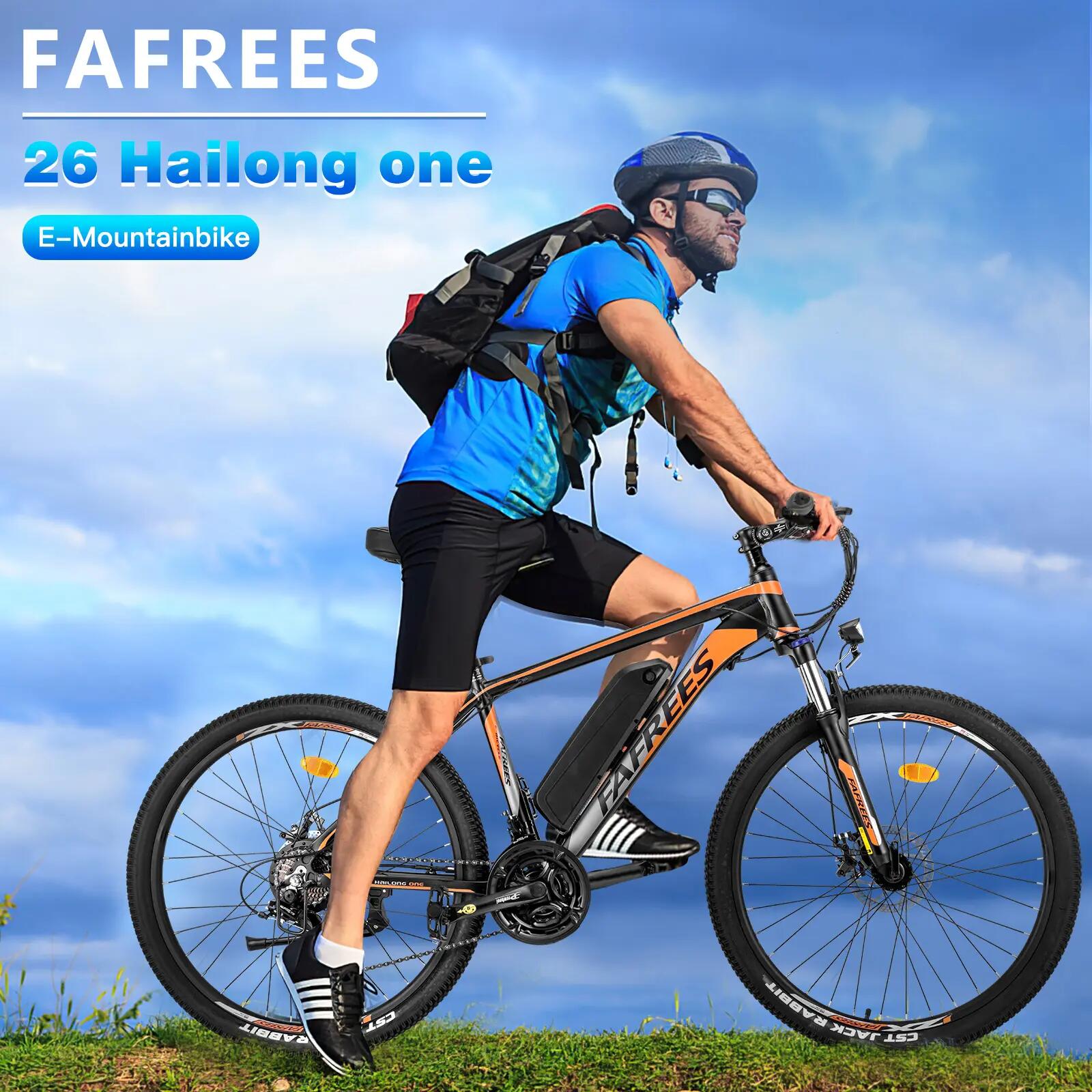 Bicicleta elétrica FAFREES 26 Hailong One, bateria 36V 13,5Ah, pneus 26" 5/11