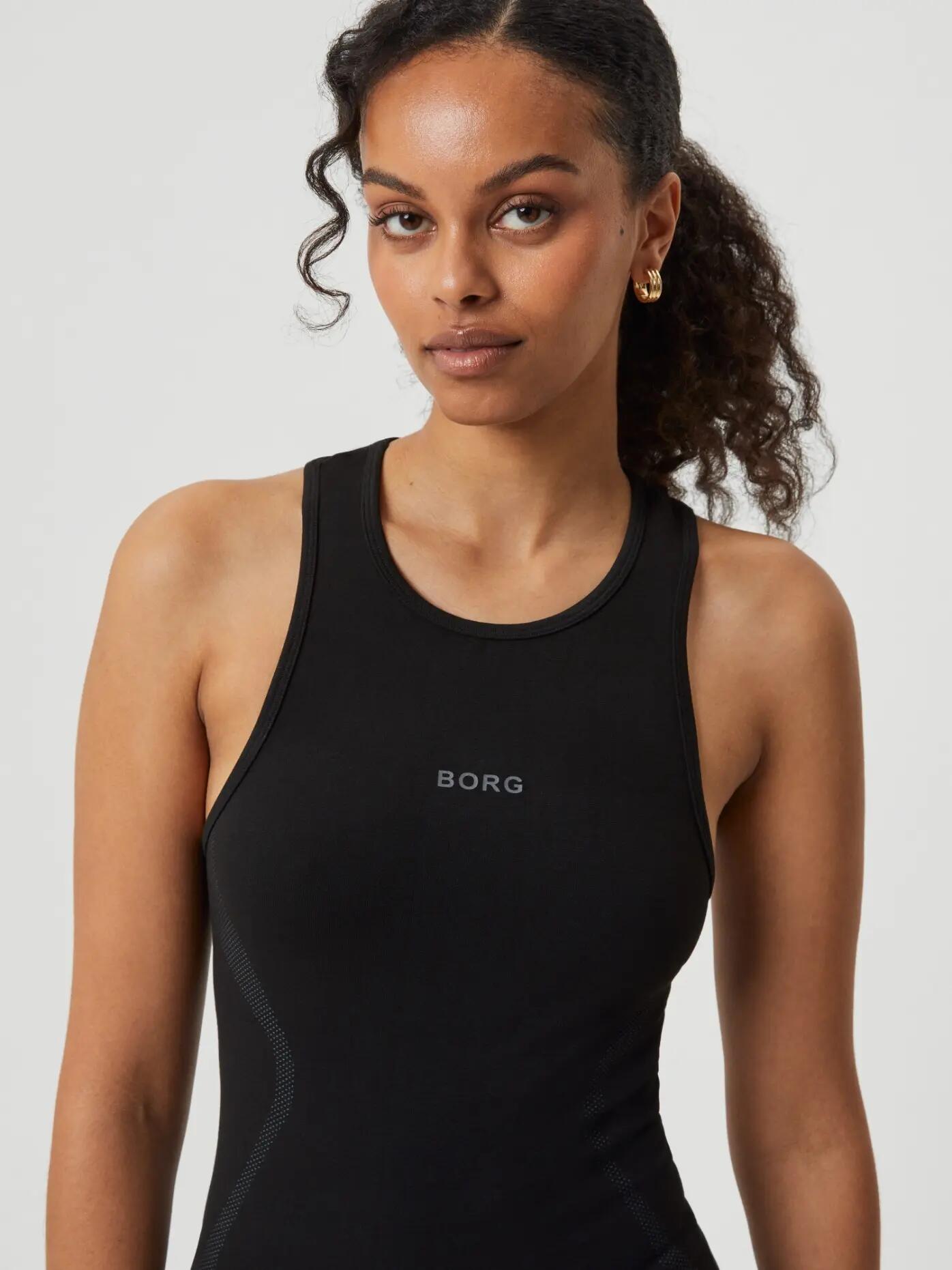 bjorn_borg BORG RUNNING SEAMLESS TANK - BLACK BEAUTY 4/5