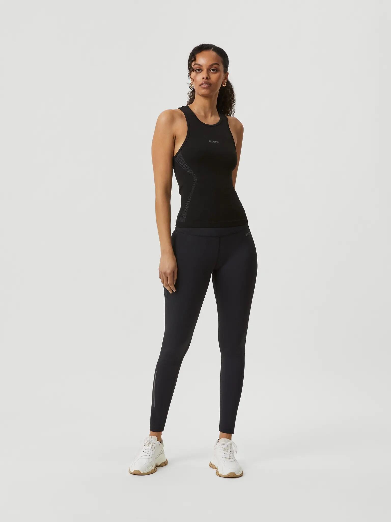 bjorn_borg BORG RUNNING SEAMLESS TANK - BLACK BEAUTY 3/5