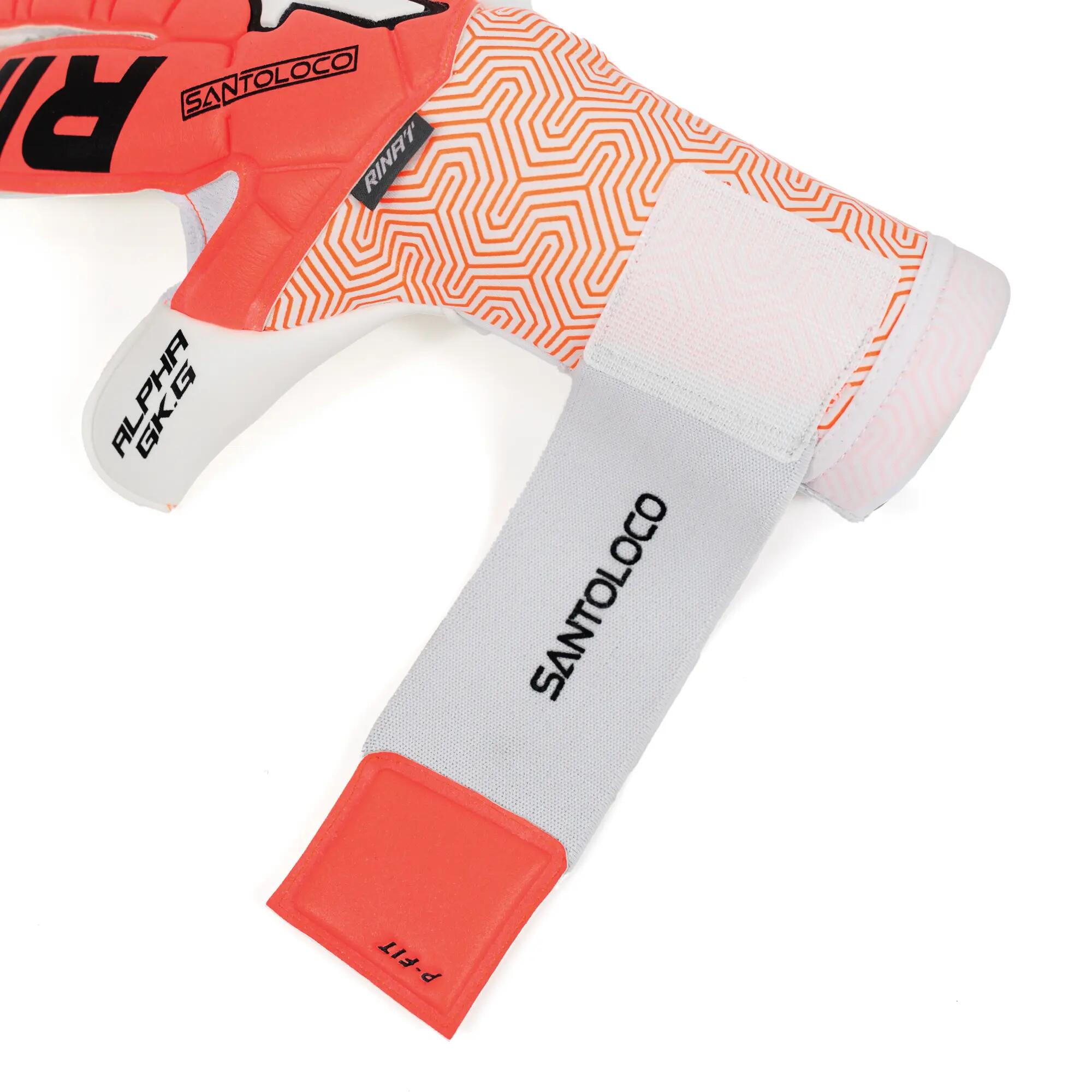 Luvas guarda-redes Futebol Rinat Adulto Santoloco Alpha Relva natural 5/6