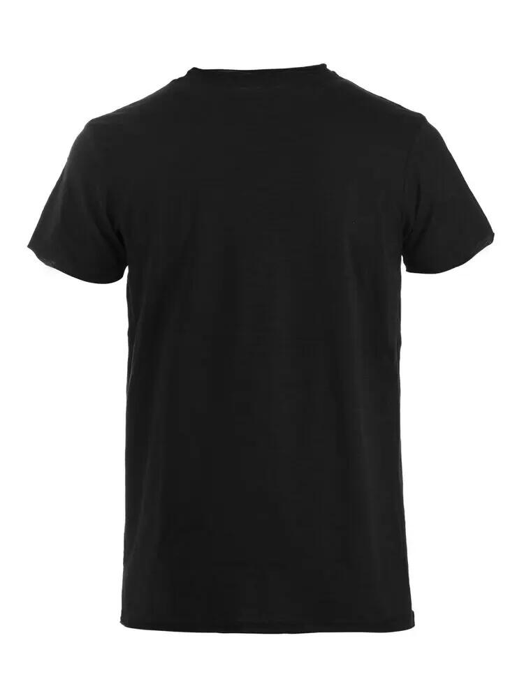 clique Derby-T T‑shirt modern fit in cotone slub nero 3/5