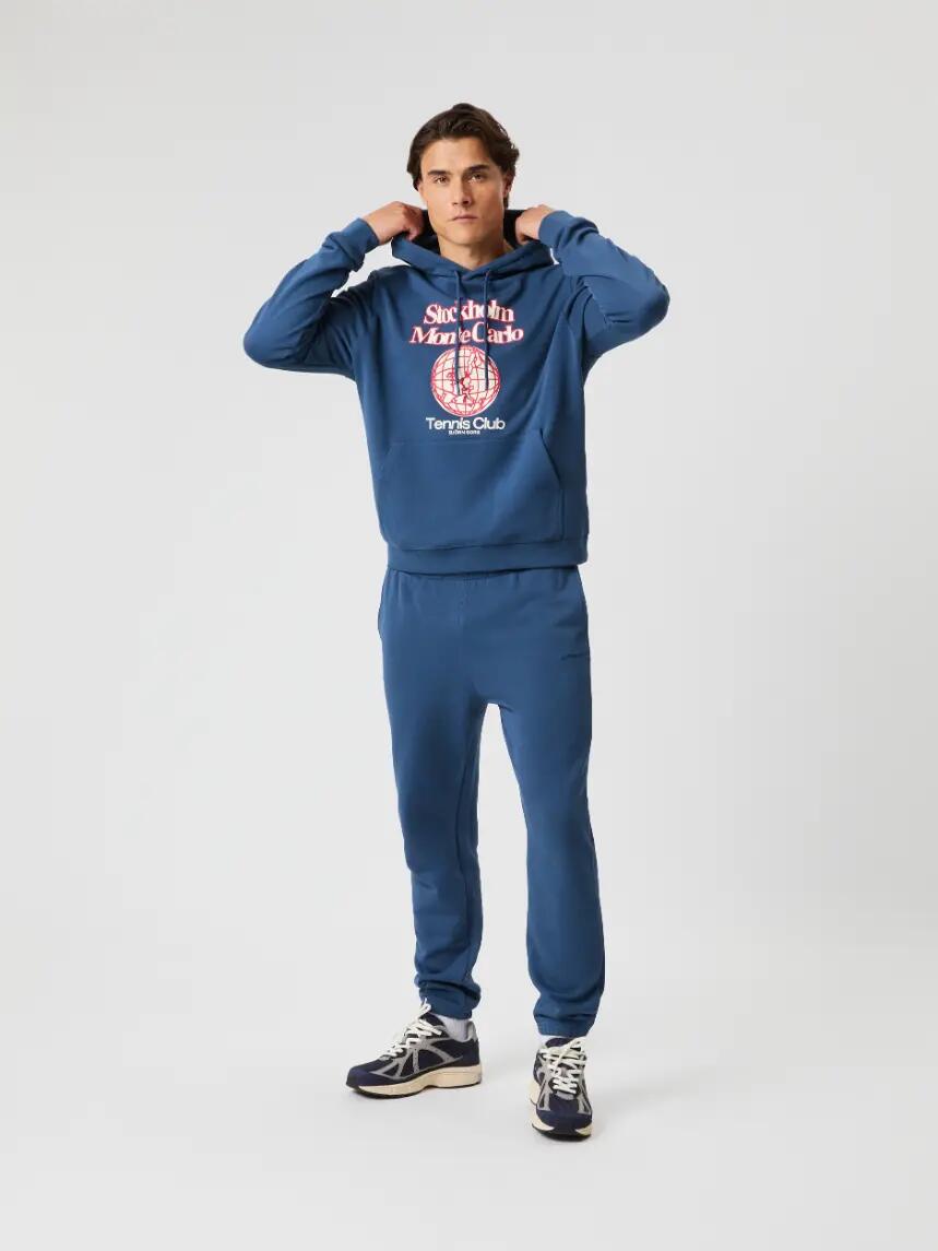 bjorn_borg BORG CLASSIC PRINT HOODIE in SARGASSO SEA 3/5